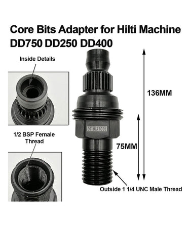DT-DIATOOL Diamond Drill Bit Adapter DD-BL（BU） to DD-BS for HILTI 1pc