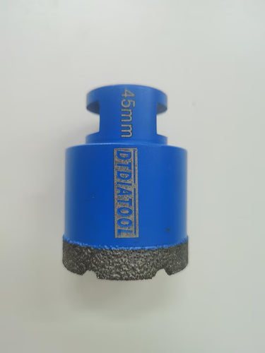 1pc DTDIATOOL Vacuum Brazed Diamond Dry Drilling Bits 5/8-11 Thread 45mm Drill core bits hole saw Drill core bits hole saw for porcelain tile granite marble stone