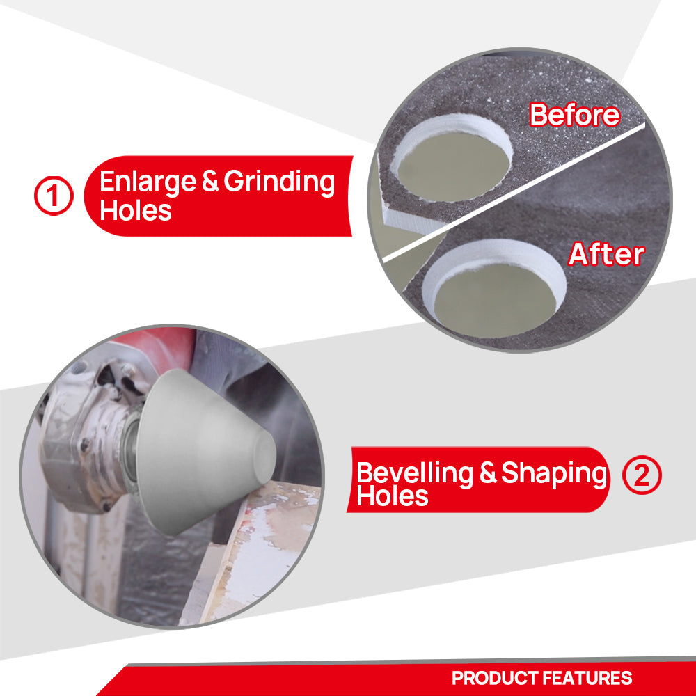 Granite Thread DT-DIATOOL Diamond Beveling Chamfer Bits M14 Thread for Granite Marble ...