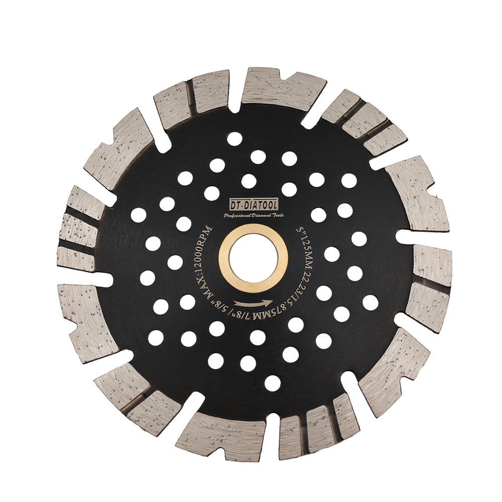 DT-DIATOOL Dry Saw Blades V-tooth Corrugated Multi-hole Granite ...